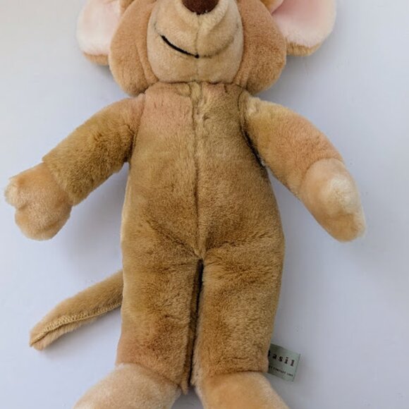 Vintage Disney Great Mouse Detective Basil Plush Stuffed Animal Toy - Picture 2 of 4